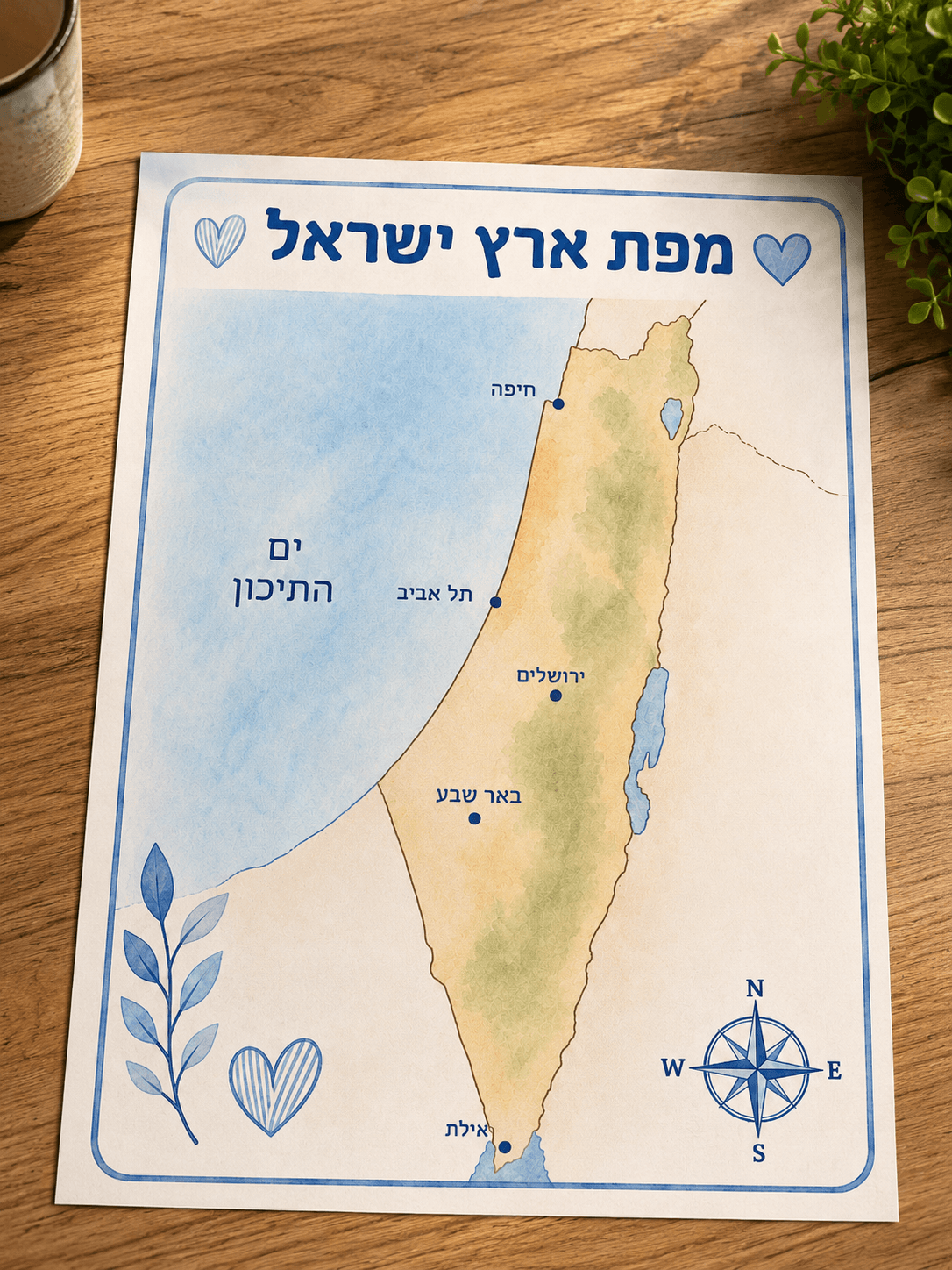 לוח לאום — מפה