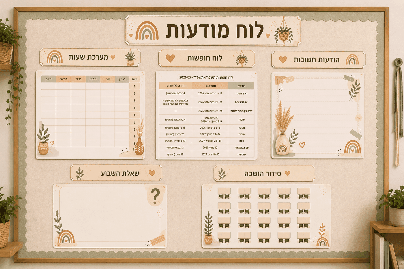 כיתה מעוצבת בעיצוב KAKADOO